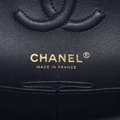Chanel Lambskin Quilted Small Double Flap Dark Blue 6 of 11