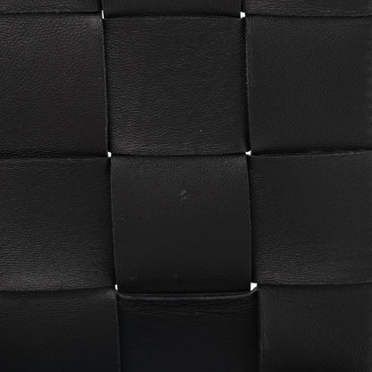 Bottega Veneta Lambskin Maxi Intrecciato Cassette Crossbody Bag Black 12 of 12