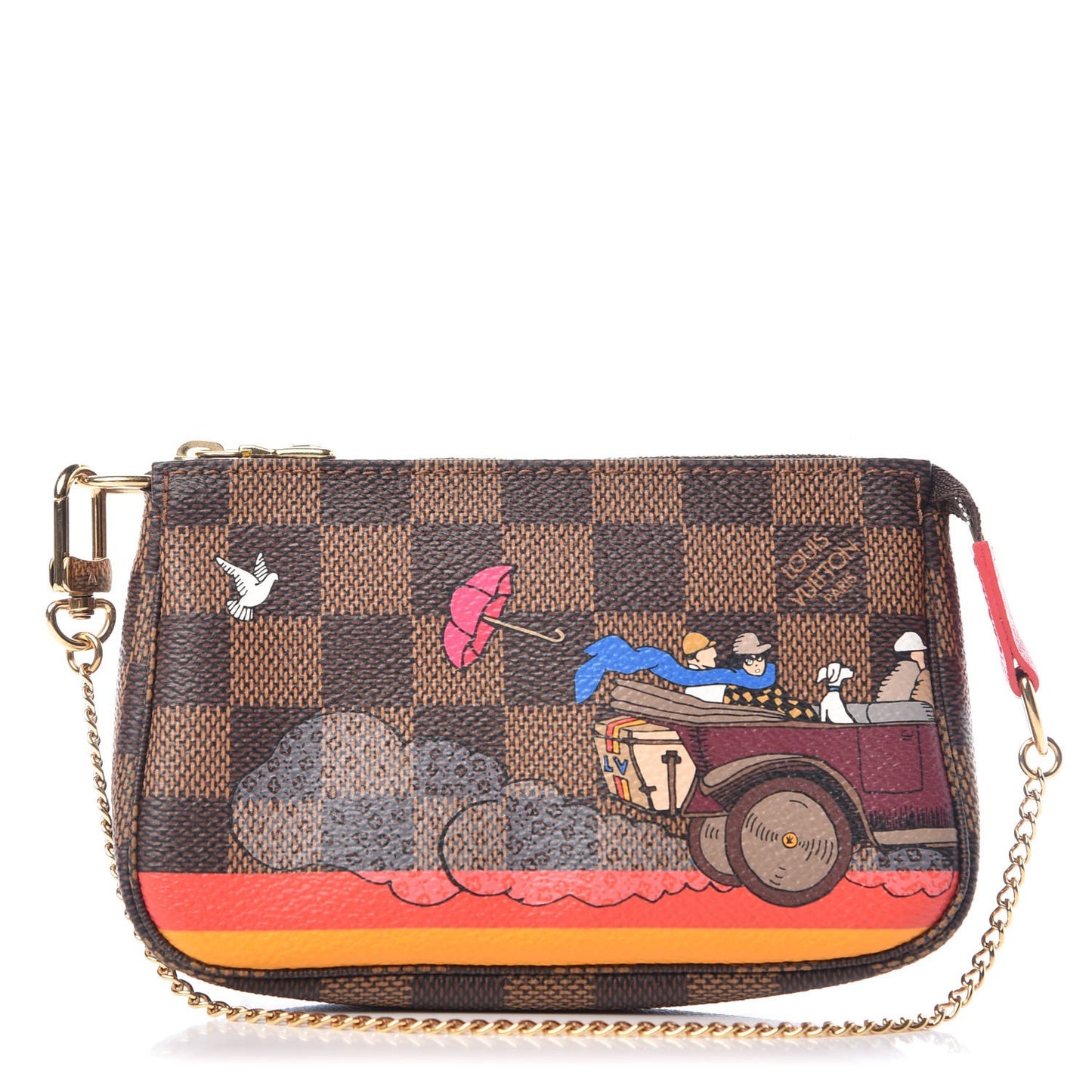 Damier Ebene 2015 Christmas Animation Mini Pochette Accessories