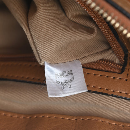 MCM Visetos Essentials Shopper Tote Cognac 7 of 14