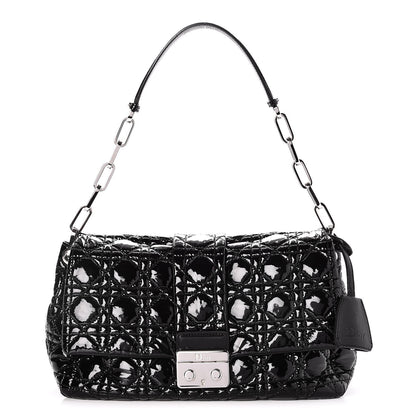 Christian Dior Patent Cannage New Lock Flap Black 1 of 7