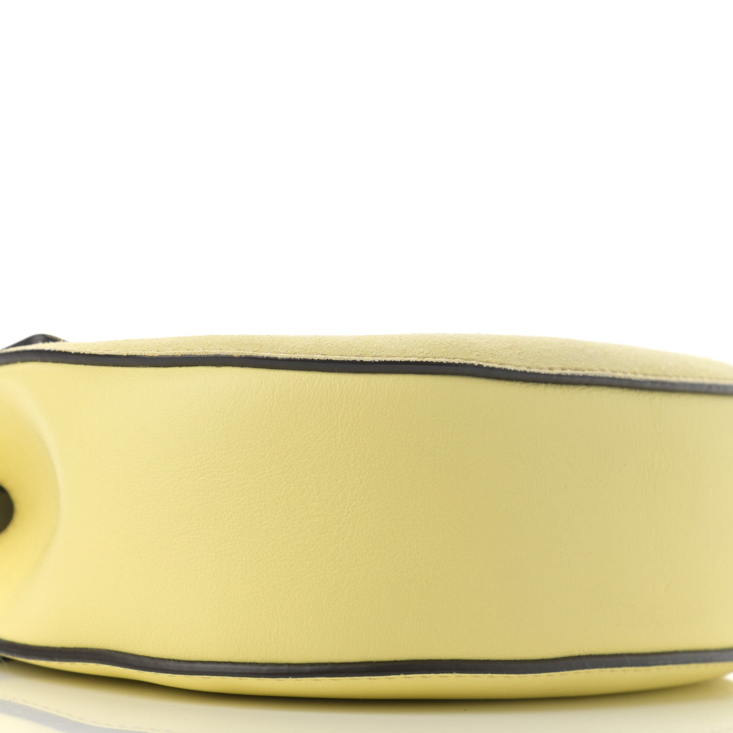 Chloe Suede Smooth Calfskin Mini Drew Shoulder Bag Lemonade 9 of 11