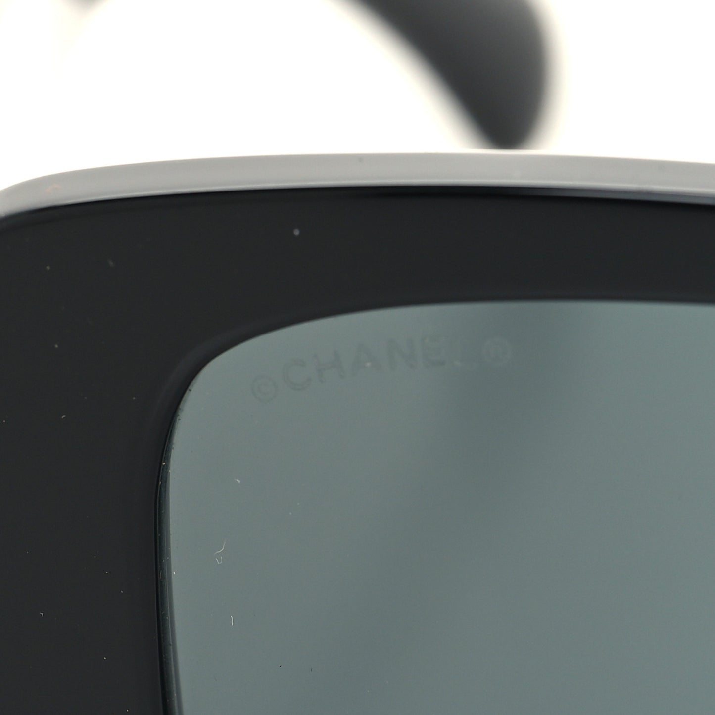 Acetate CC Logo Square Sunglasses 71472 Black