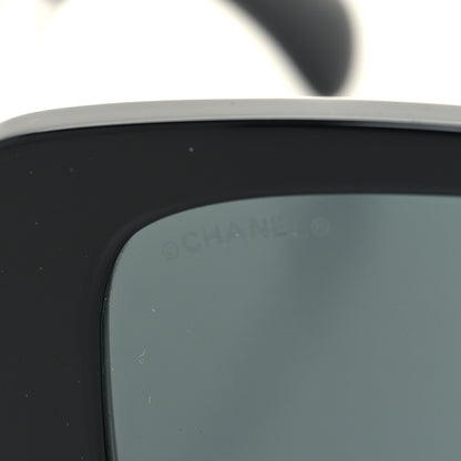 Chanel Acetate CC Logo Square Sunglasses 71472 Black 7 of 8