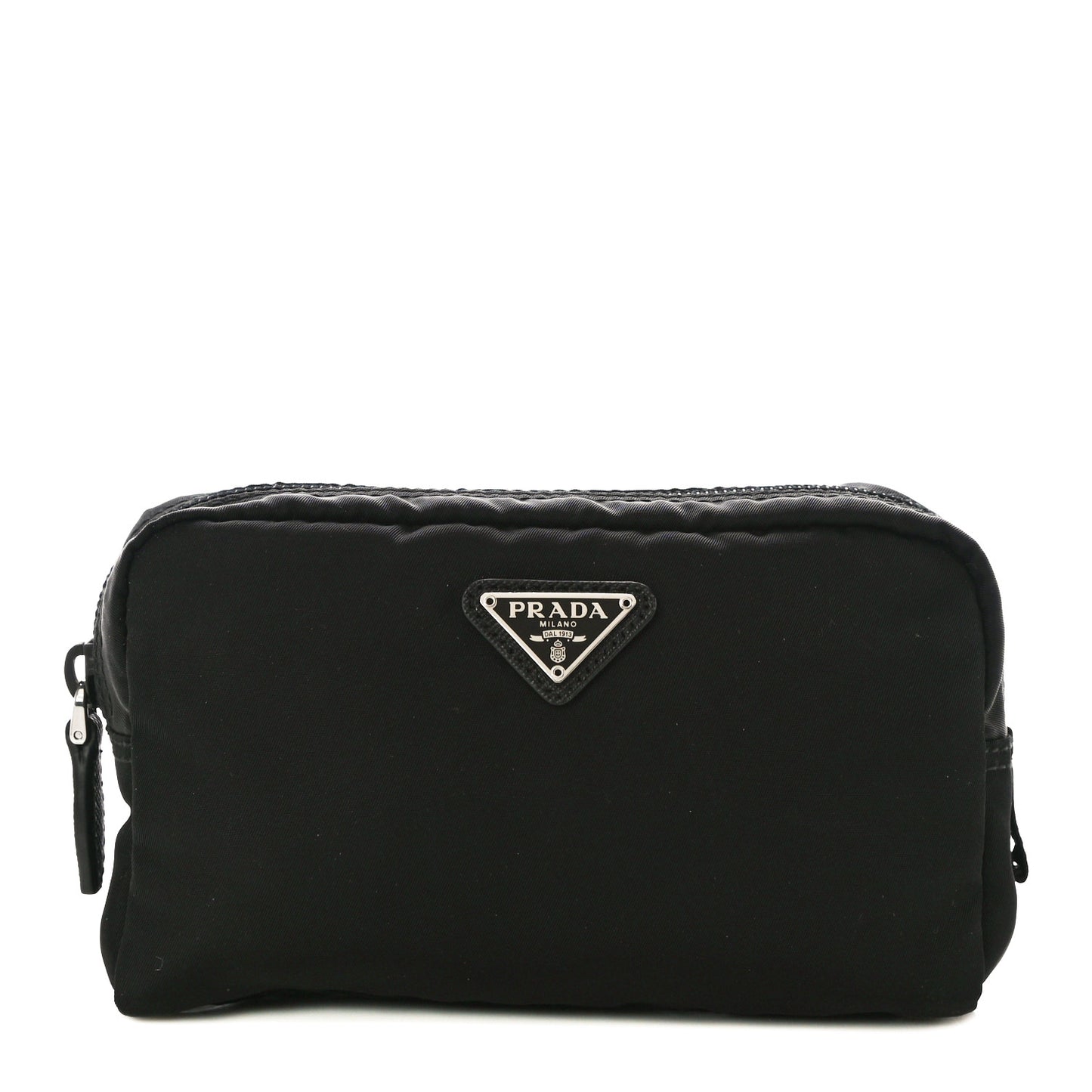 Tessuto Nylon Saffiano Pouch Black