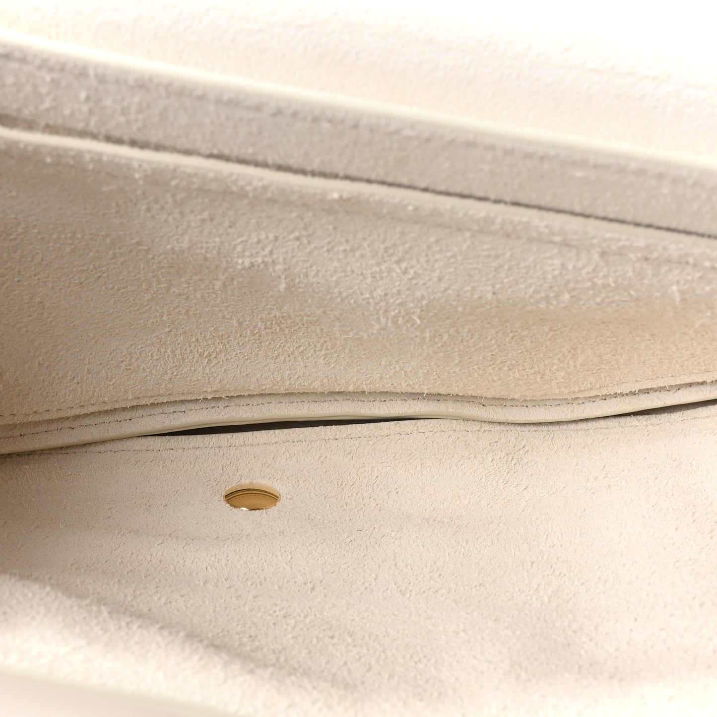 Shiny Lambskin Soft Triomphe Little Half Moon Bag Cotton