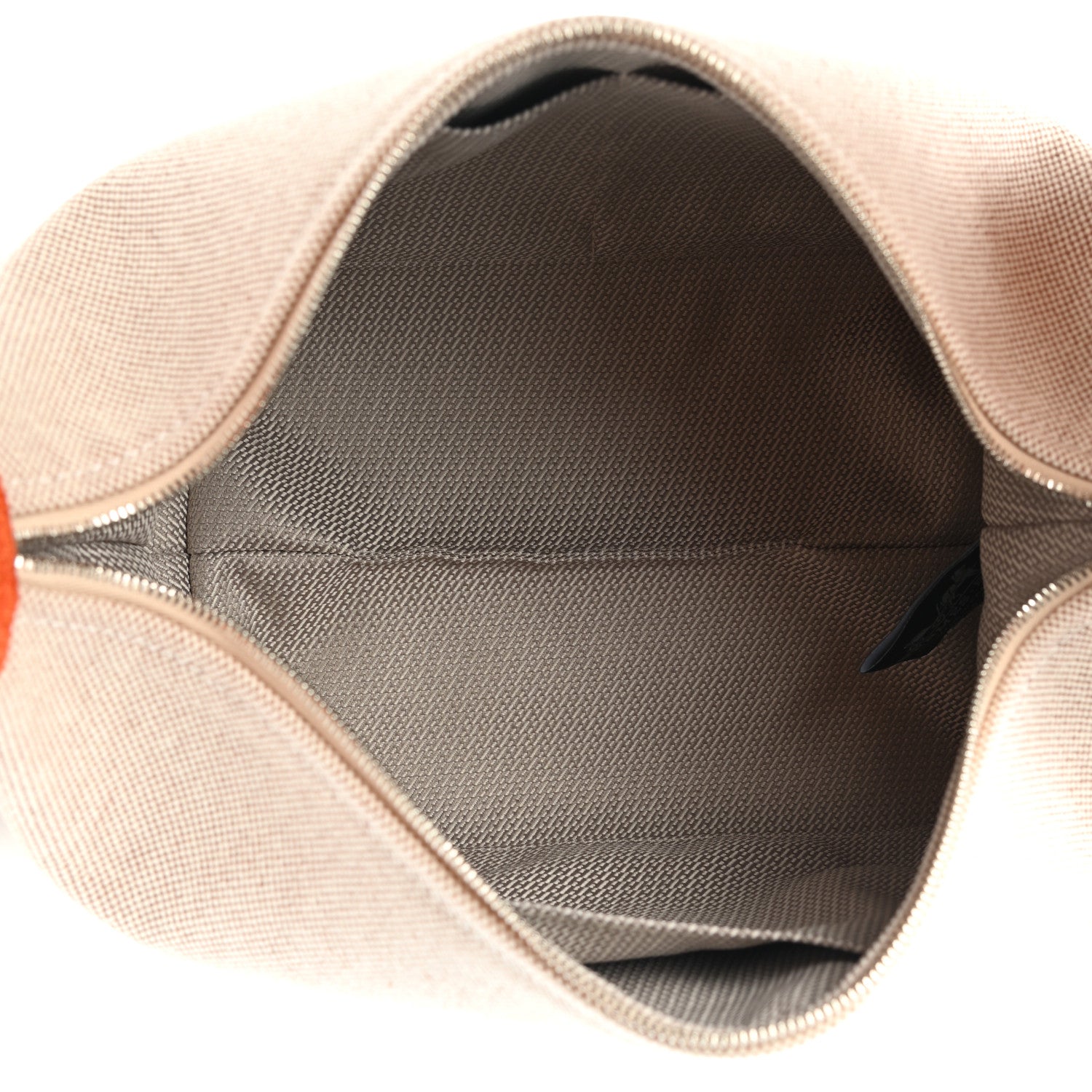 Hermes Canvas Small Bride-A-Brac Pouch Natural Orange 5 of 8