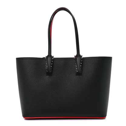 Christian Louboutin Calfskin Empire Spikes Small East West Cabata Tote Black 3 of 11
