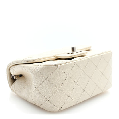 Chanel Iridescent Caviar Quilted Mini Square Flap White 4 of 10