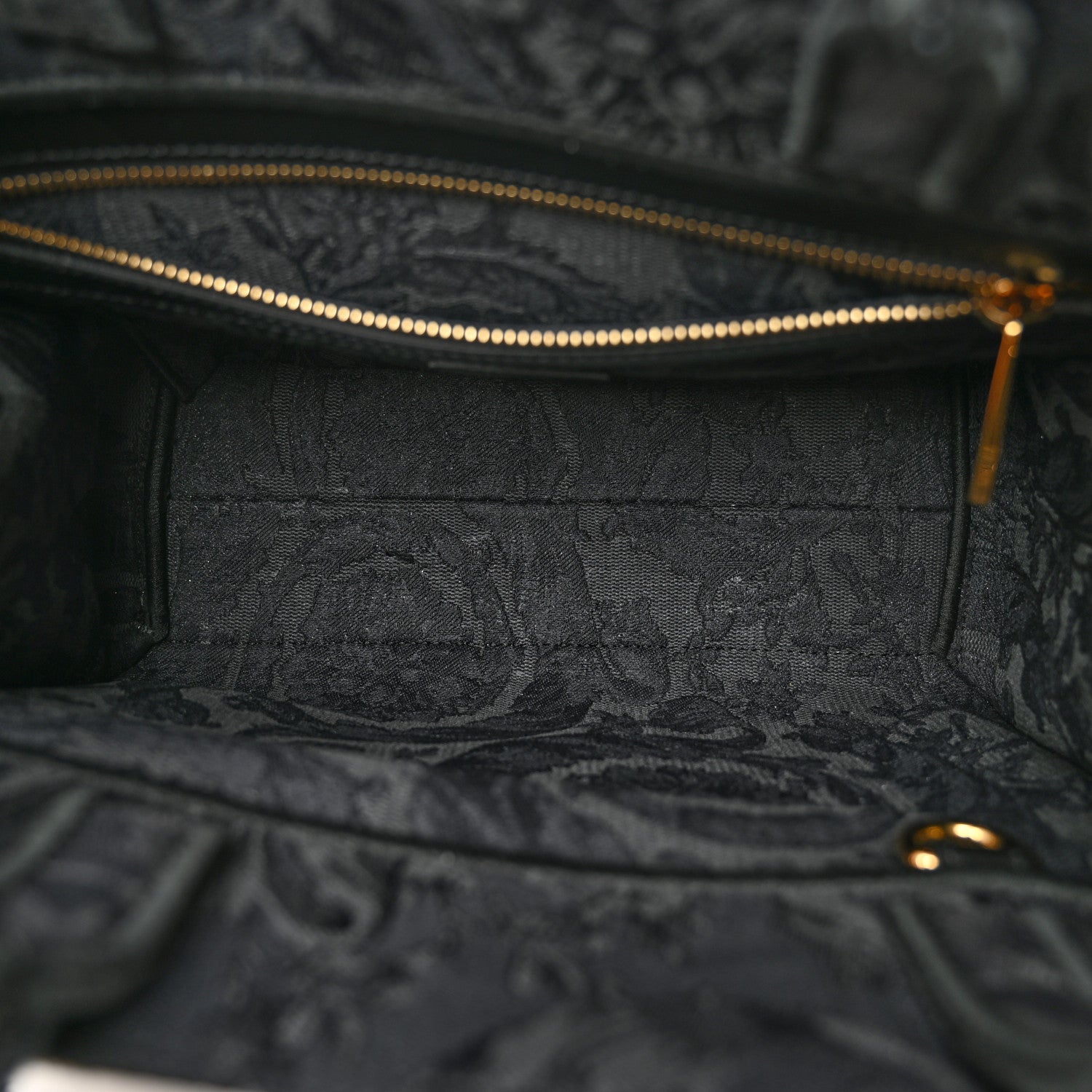 Versace Jacquard Barocco Small Athena Tote Black 1791461
