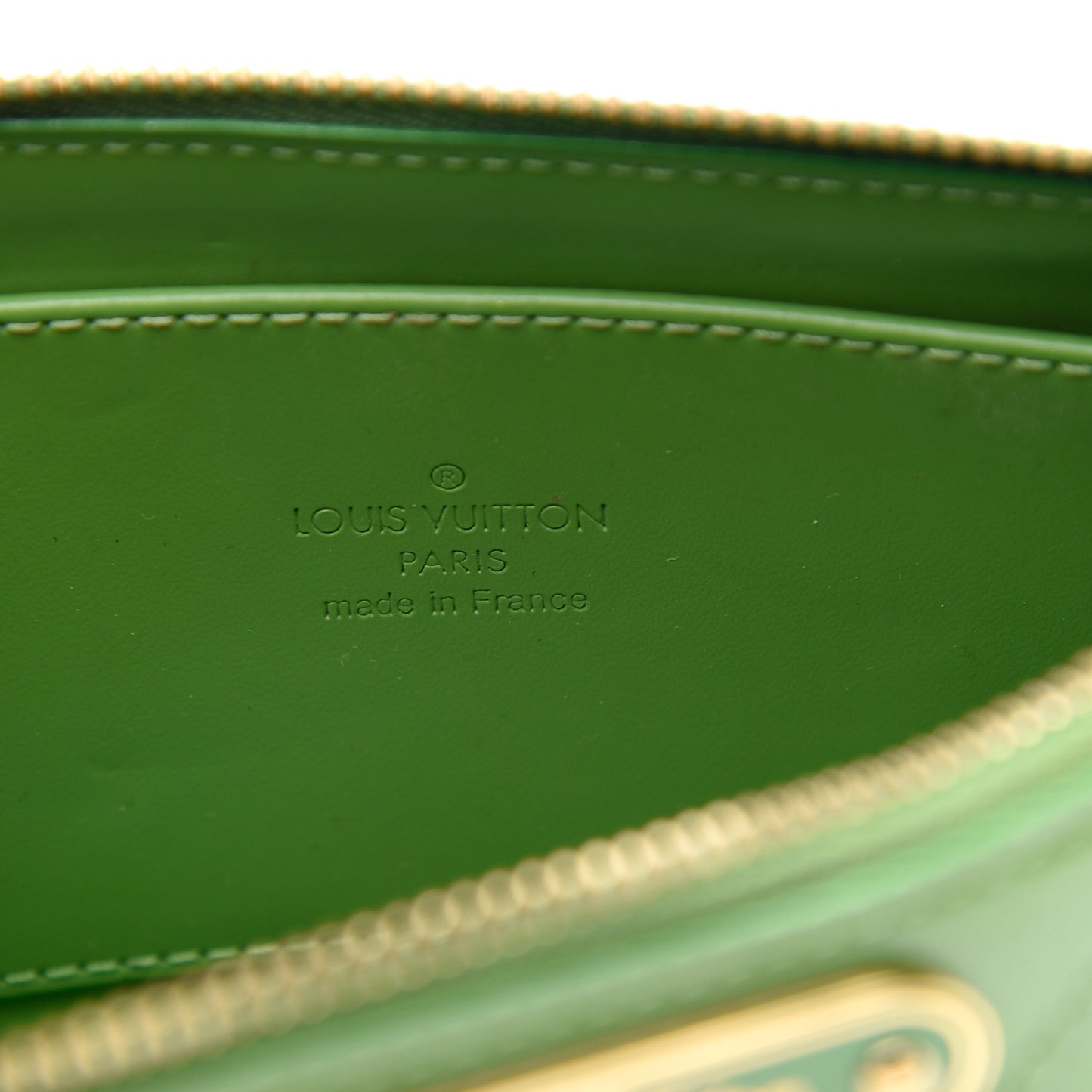 Vernis Trousse Cosmetic Pouch Vert Tonic