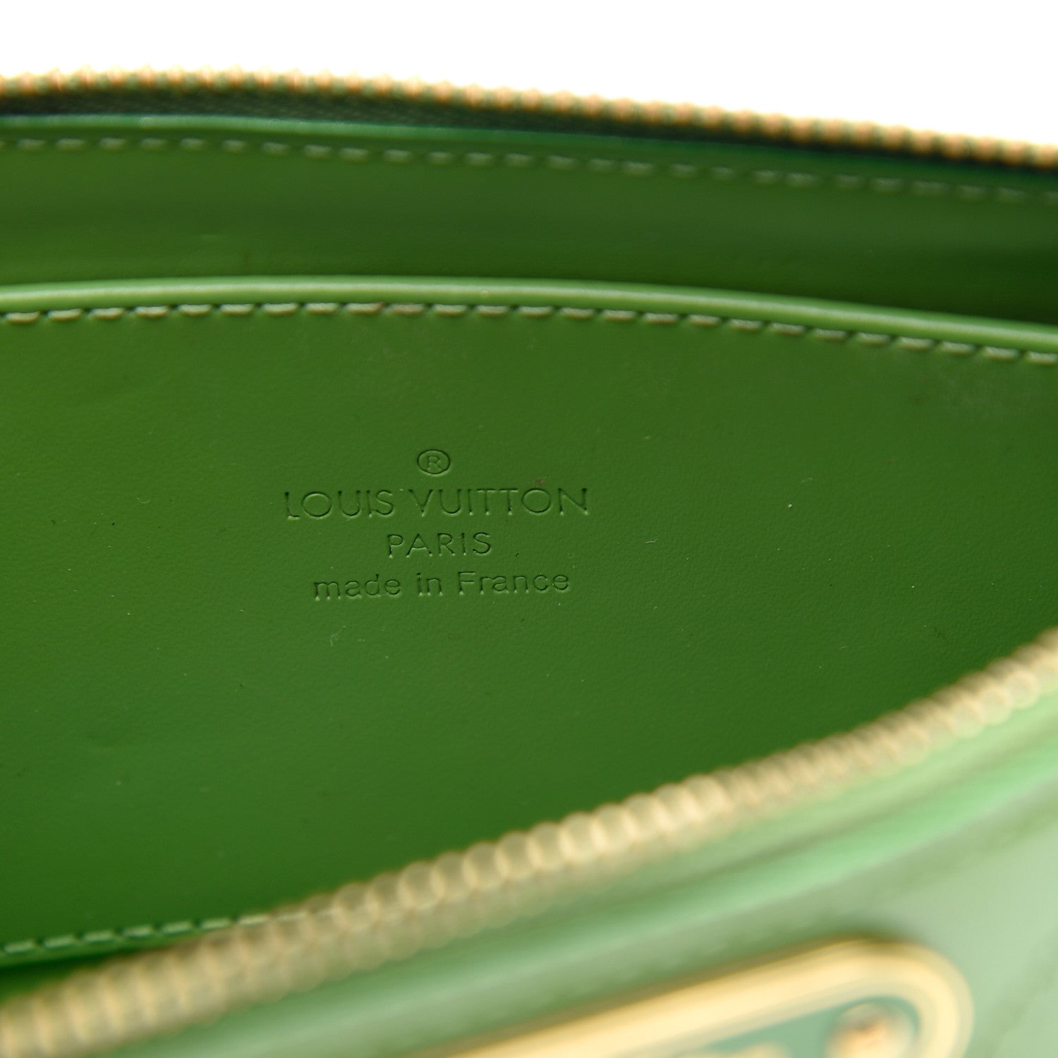 Louis Vuitton Vernis Trousse Cosmetic Pouch Vert Tonic 6 of 9