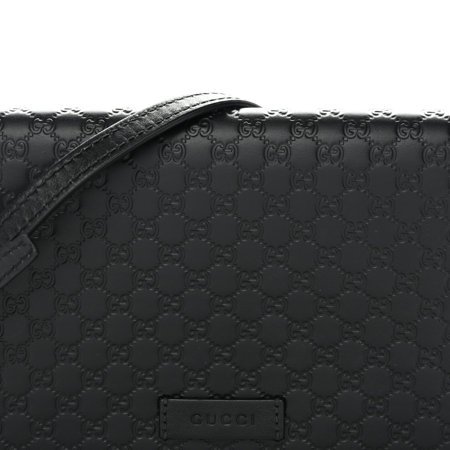 Gucci Soft Microguccissima Crossbody Wallet Black 7 of 10