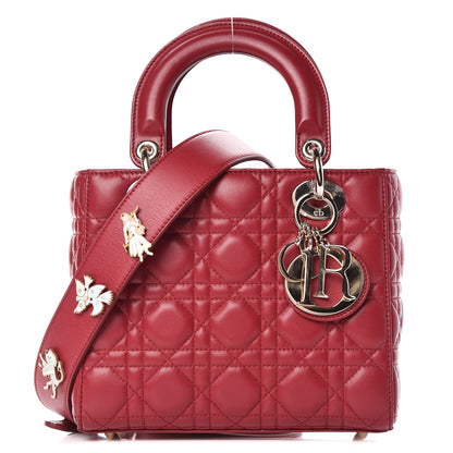 Christian Dior Lambskin Cannage Small My Lady Dior Red 1 of 11