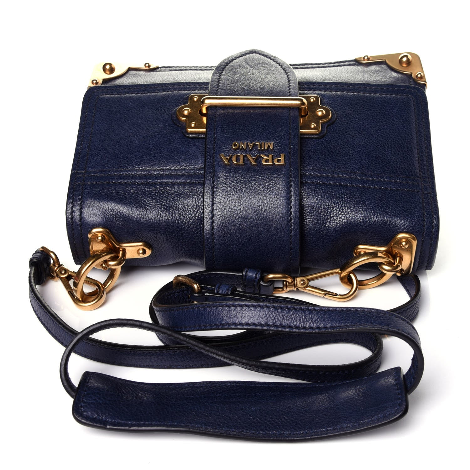 Prada Glace Calf Soft Cahier Bag Baltico Astrale 10 of 13