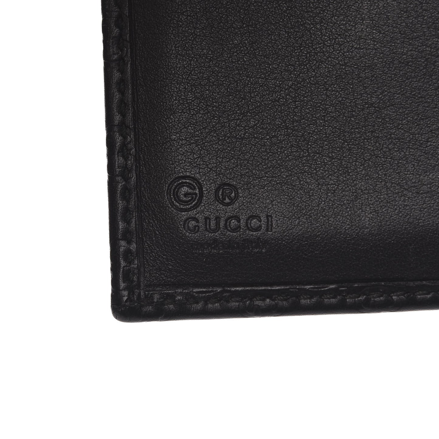 Microguccissima Flap Wallet Black