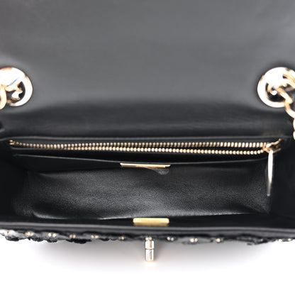 Chanel Lambskin Small Camellia Flap Black 5 of 11
