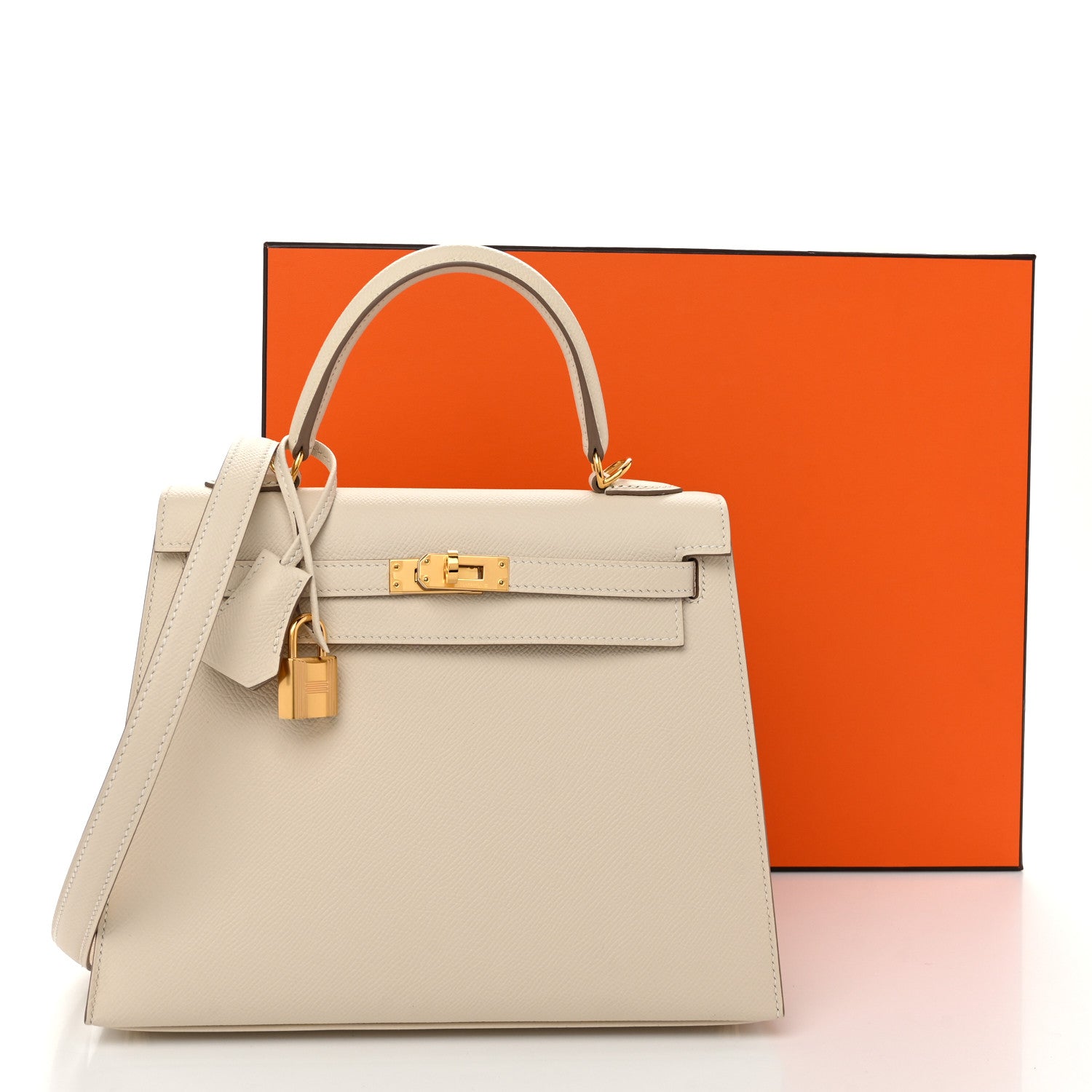 Hermes Epsom Kelly Sellier 25 Craie 11 of 11