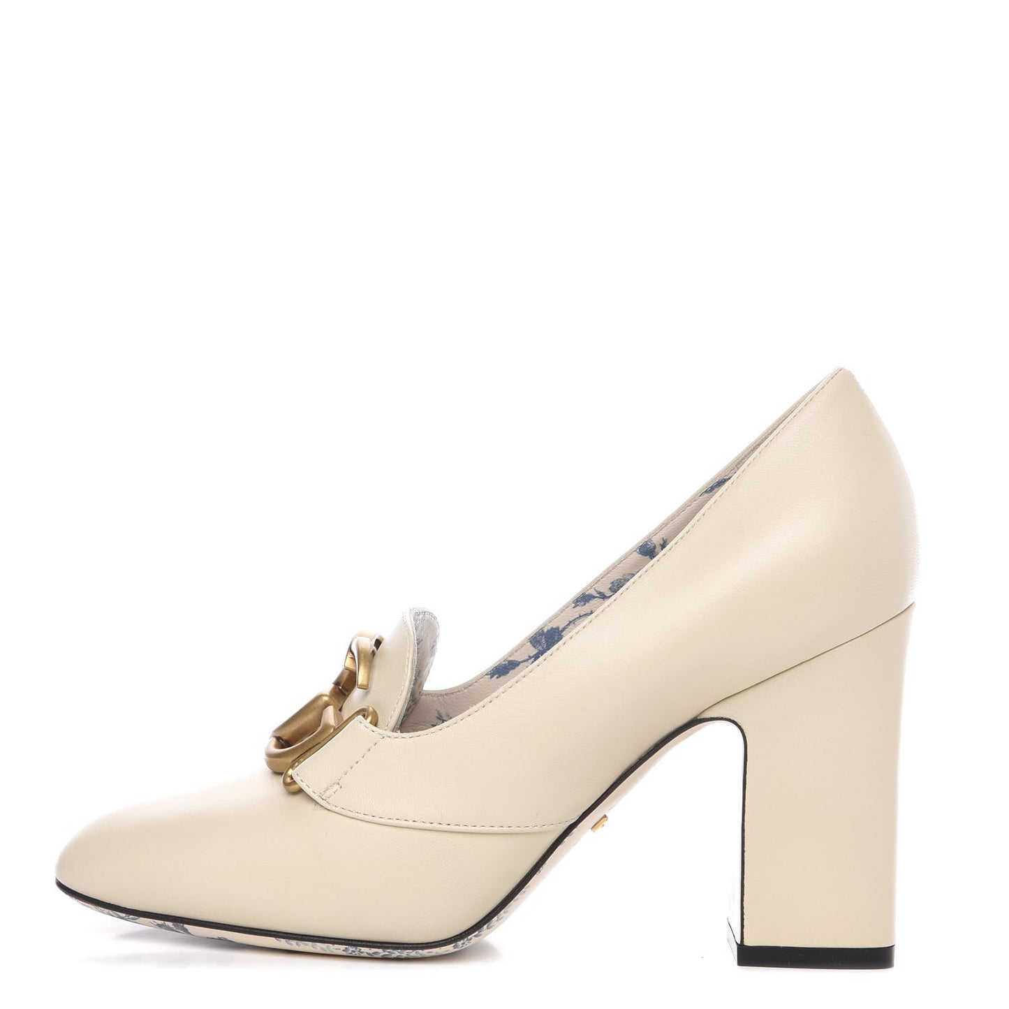 Malaga Kid GG Victoire 95mm Loafer Pumps 37.5 Vintage White