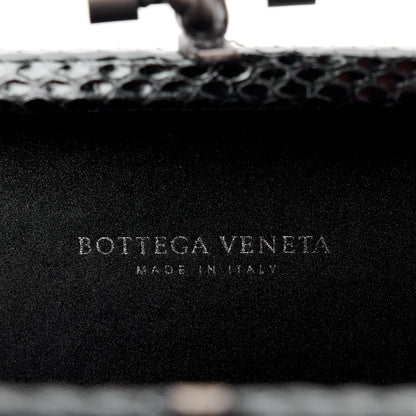 Bottega Veneta Satin Intreccio Impero Ayers Knot Clutch Black 6 of 12