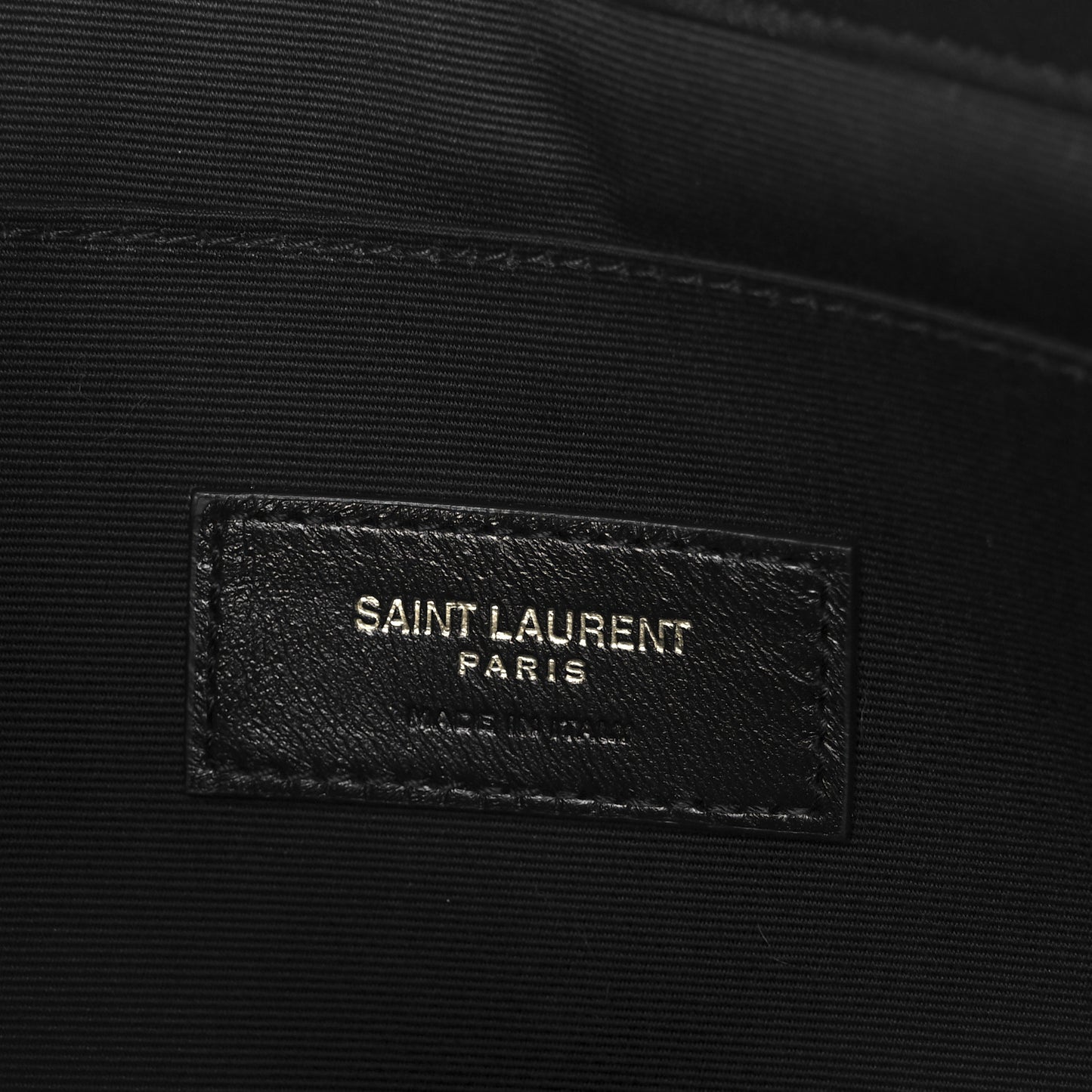 Calfskin Matelasse Monogram Cassandre Tablet Pouch Black