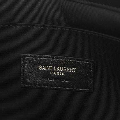 Saint Laurent Calfskin Matelasse Monogram Cassandre Tablet Pouch Black 6 of 8
