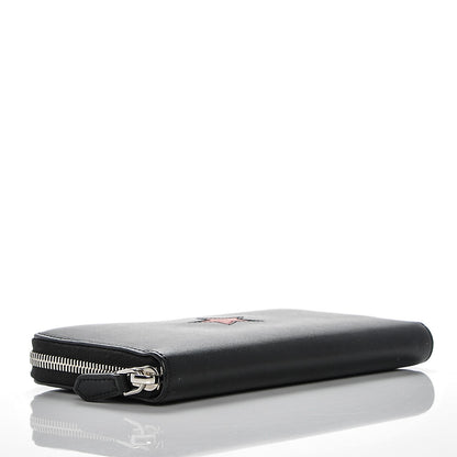 Givenchy Calfskin Star Pandora Zip Around Wallet Black Red 4 of 6