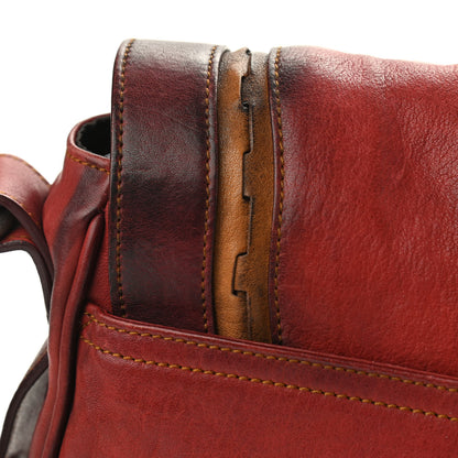 Christian Dior Calfskin Gaucho Double Saddle Red 16 of 23