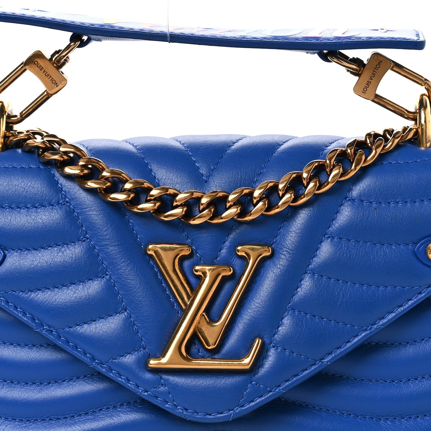 Louis Vuitton Calfskin New Wave Chain PM Blue Neon 1938861