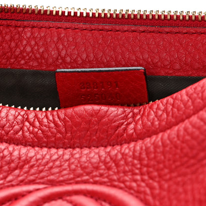 Gucci Pebbled Calfskin Soho Cosmetic Case Tabasco Red 7 of 10