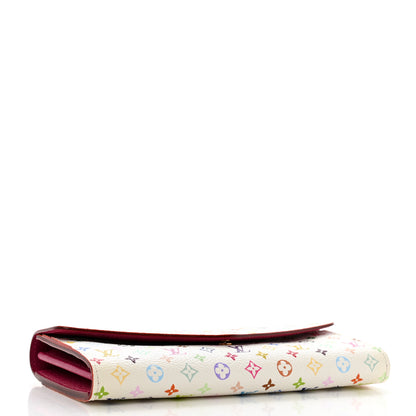Louis Vuitton Monogram Multicolor Sarah Wallet NM White Litchi 4 of 9