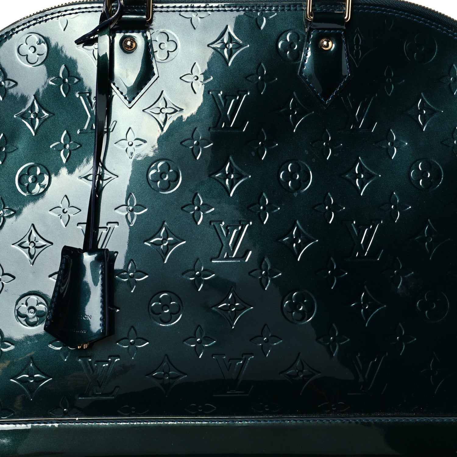 Louis Vuitton Vernis Alma GM Blue Nuit 9 of 11
