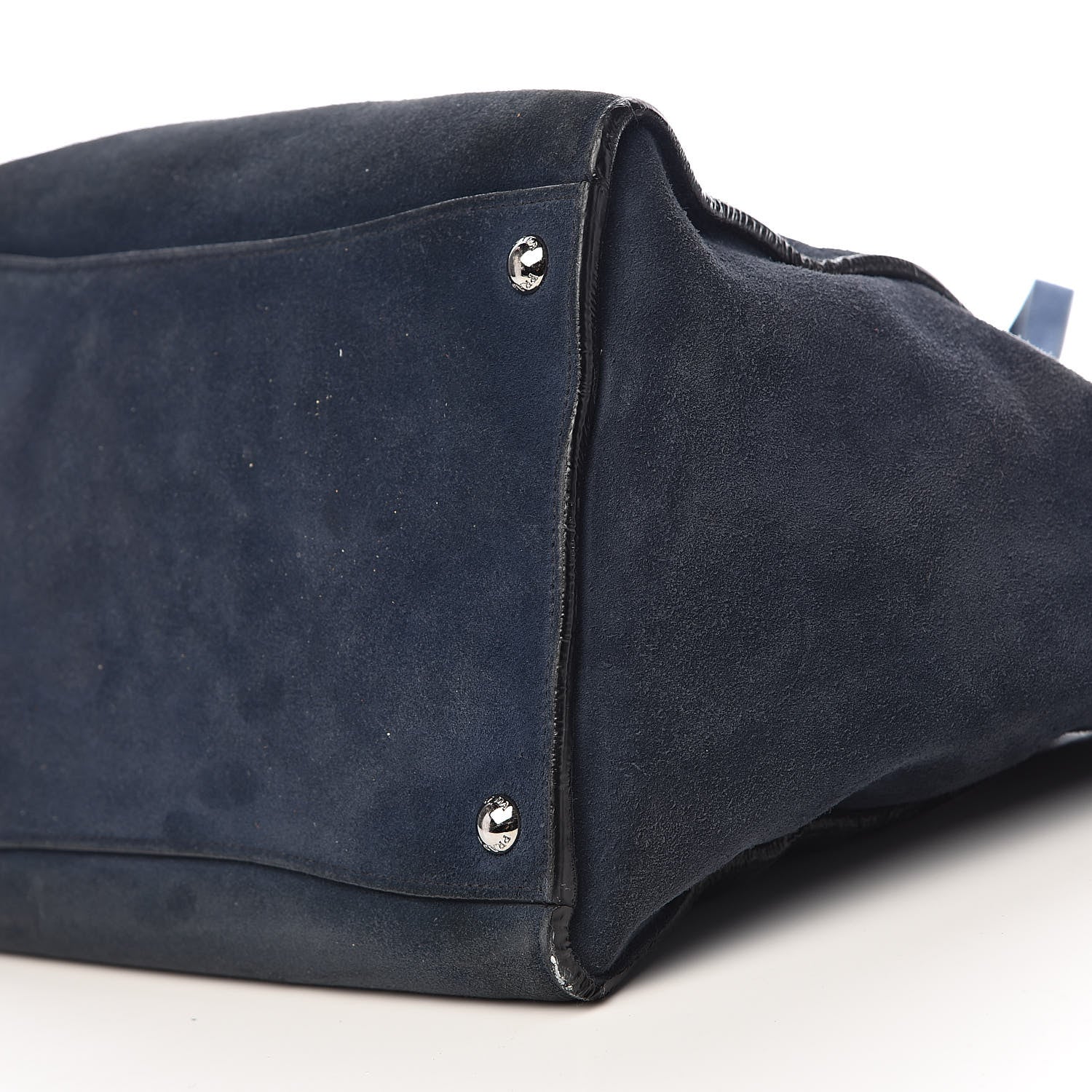 Prada Suede Scamosciato Twin Pocket Tote Oltremare 20 of 21
