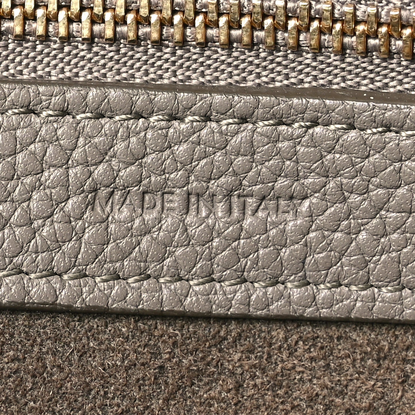Soft Grained Calfskin Small Belt Cabas Phantom Taupe