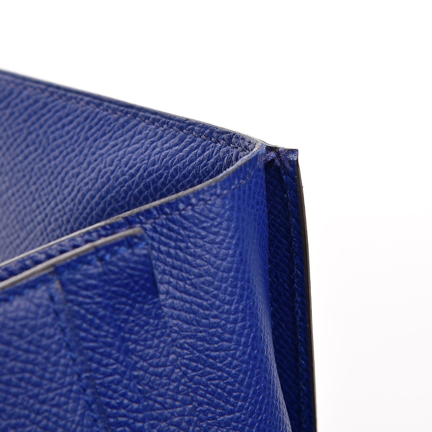 Hermes Epsom Bearn Gusset Wallet Bleu Electrique 8 of 8