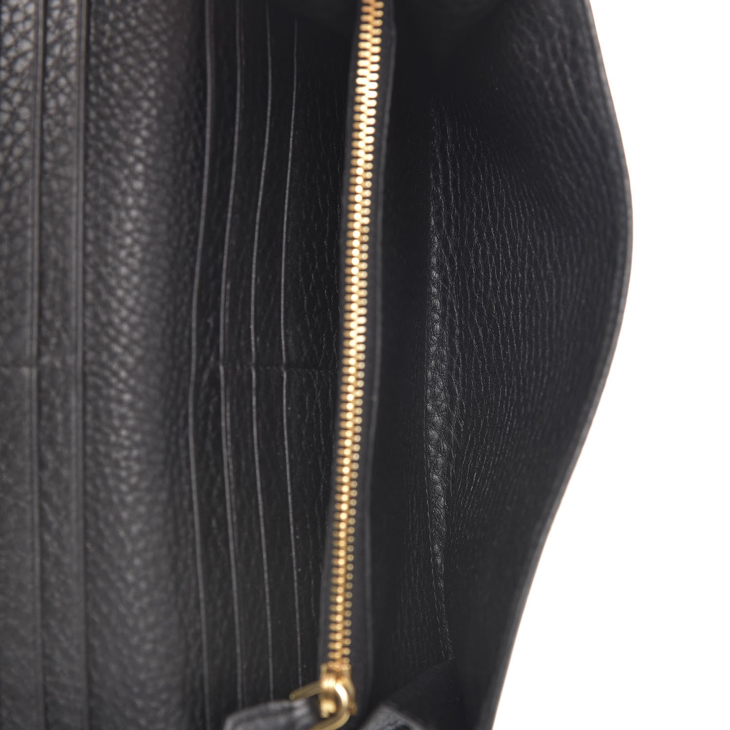 Prada Vitello Daino Continental Flap Wallet Black 5 of 6