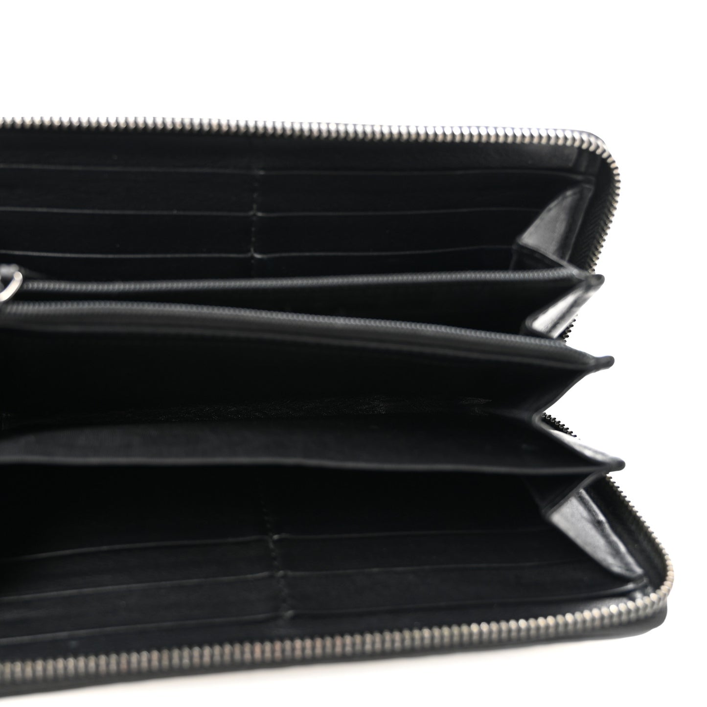 Guccissima Signature Microguccissima Bree Zip Around Wallet Black