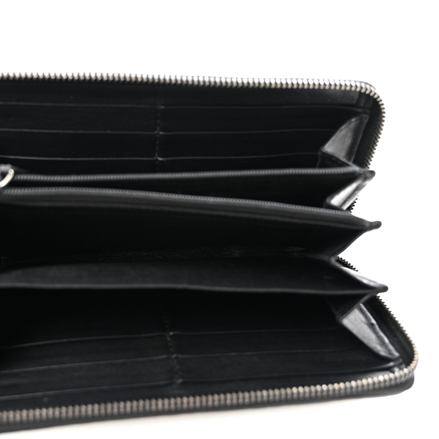 Gucci Guccissima Signature Microguccissima Bree Zip Around Wallet Black 5 of 11