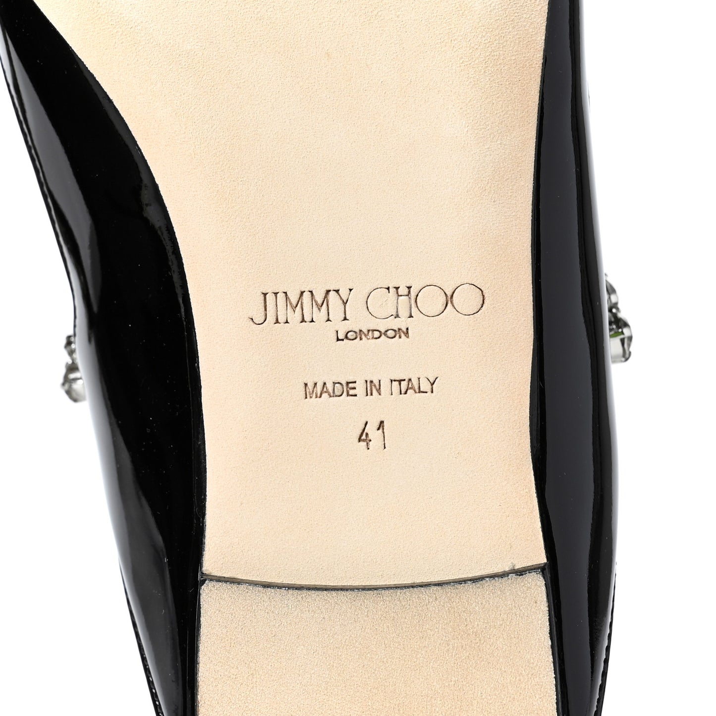 Patent Calfskin Bing 100 Mules 41 Black