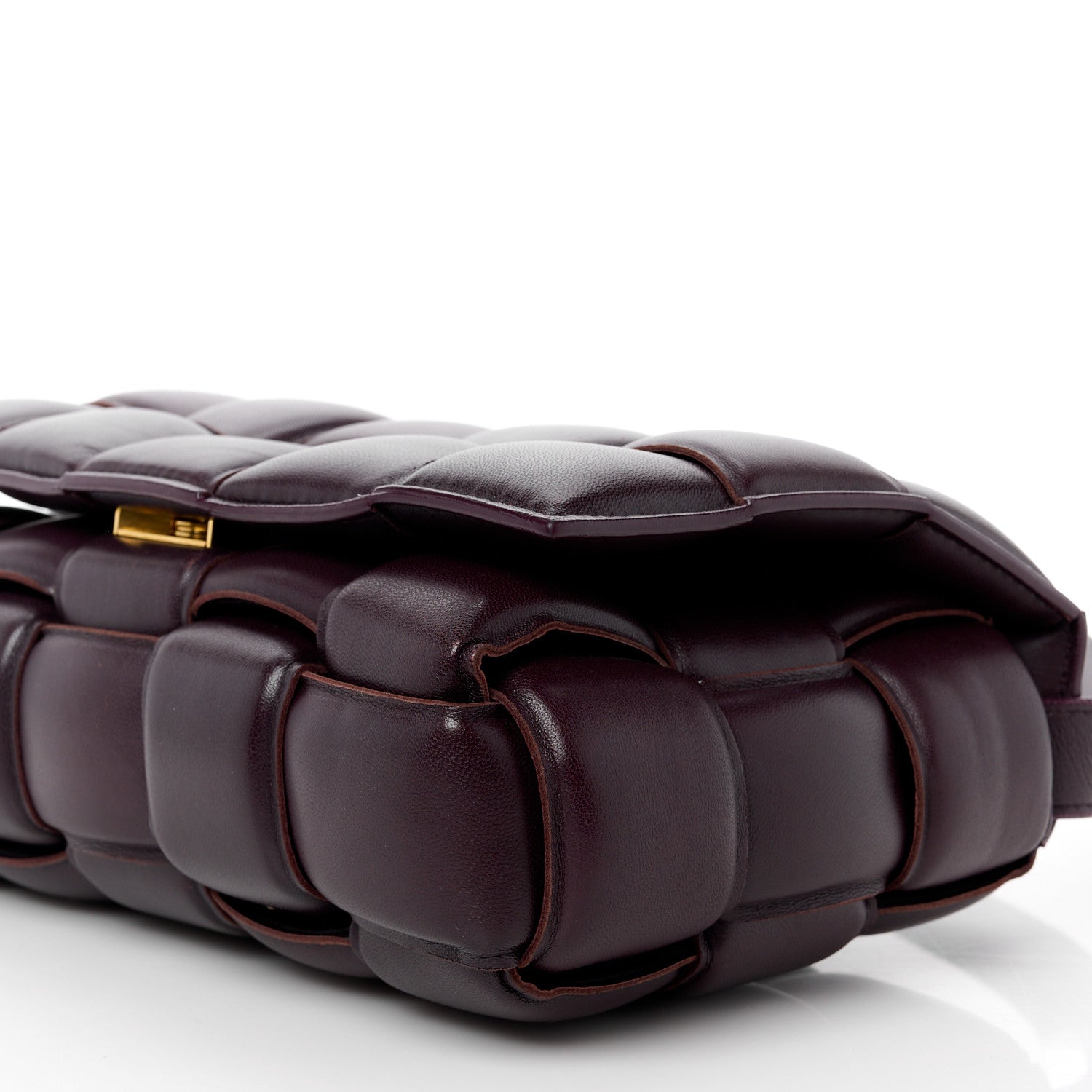 Bottega Veneta Nappa Maxi Intreccio Padded Cassette Crossbody Bag Grape 14 of 15