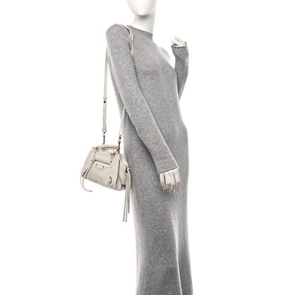 Balenciaga Grained Calfskin Neo Classic Silver Hardware Mini City White 2 of 12