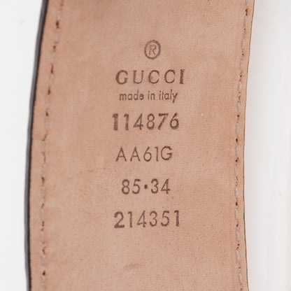 Gucci Guccissima Signature Interlocking G 40mm Belt 85 34 Nectarine 4 of 6