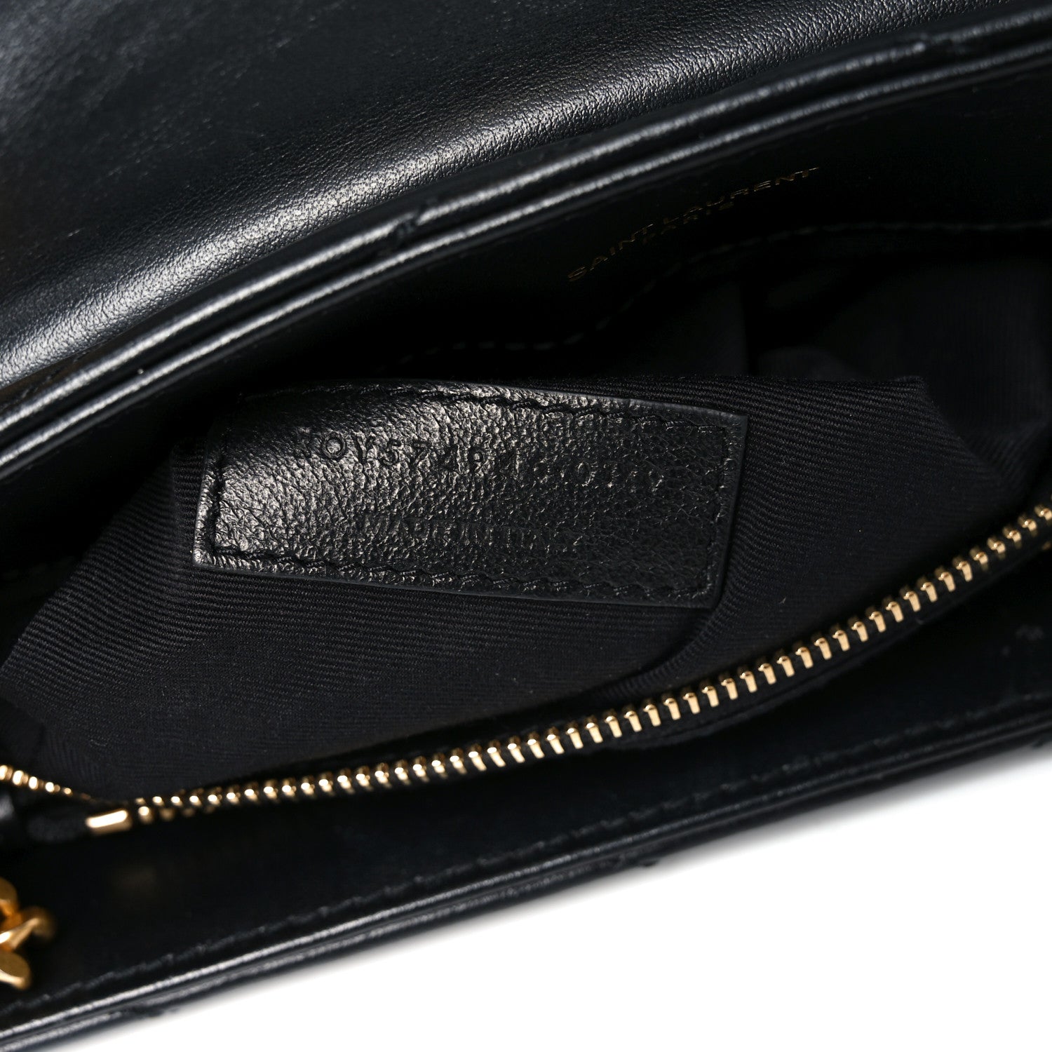 Saint Laurent Calfskin Y Quilted Monogram Medium Loulou Chain Satchel Black 13 of 18