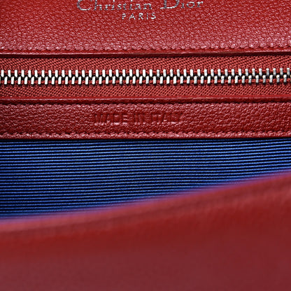 Christian Dior Grained Calfskin Medium Diorama Flap Bag Red 7 of 12