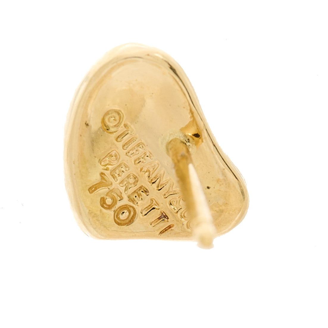 18K Yellow Gold 10mm Elsa Peretti Full Heart Earrings