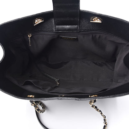 Chanel Caviar Quilted Large Shopping Tote Black 5 of 10