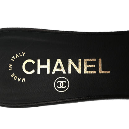 Chanel Lambskin CC Chain Mules 38.5 Black 7 of 9