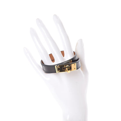 Hermes Box Kelly Double Tour Bracelet S Black 2 of 5