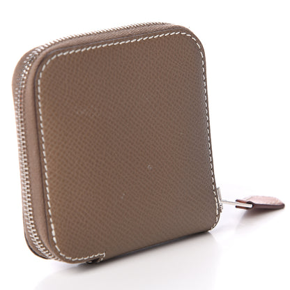 Hermes Epsom Silk'in Coin Purse Etoupe 2 of 5