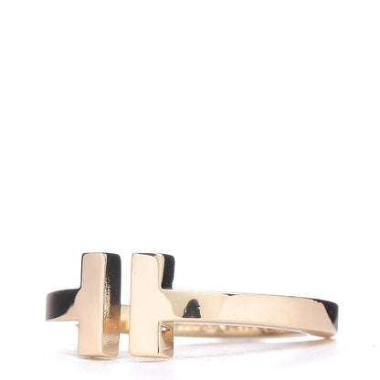 Tiffany 18K Yellow Gold T Square Ring 54 7 3 of 5